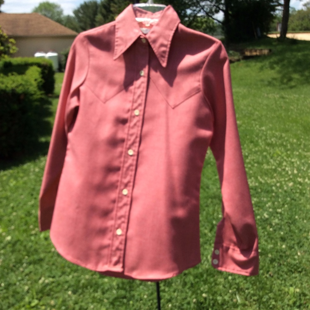 Vintage Levis red western long sleeve  shirt